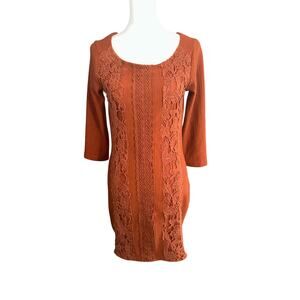 Free People Burnt Orange Dress Small